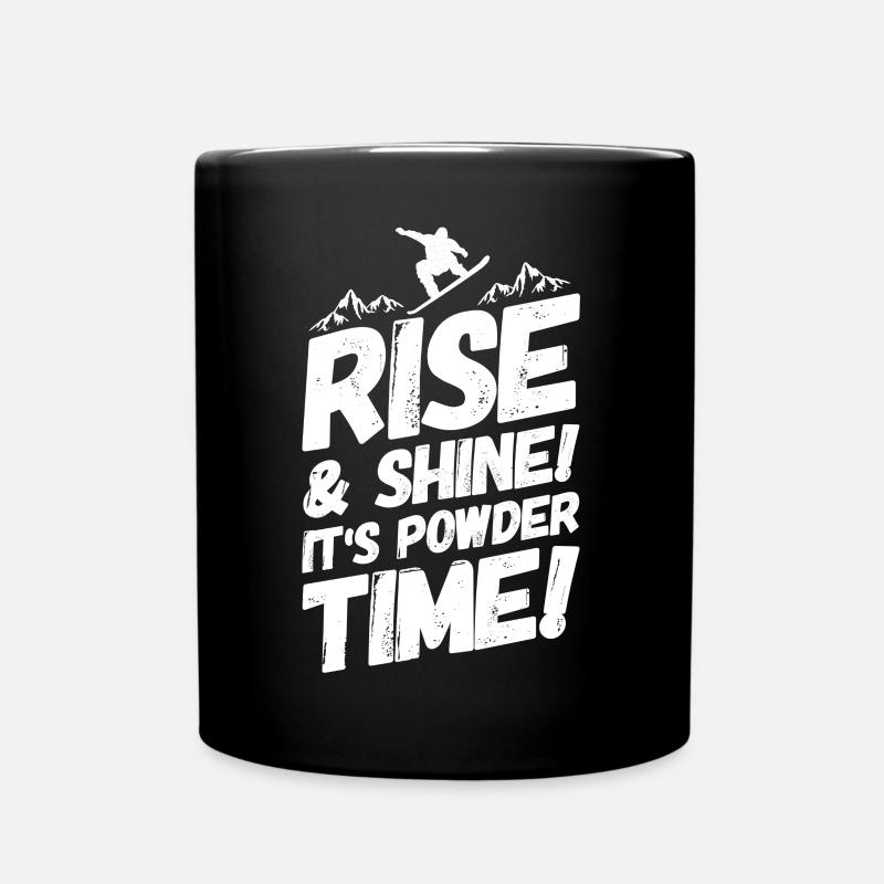 Snowboarding Snowboard Snowboarder saying - Full Colour Mug - black