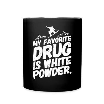 Snowboard Snowboard Snowboarder Drug - Mug uni - noir - Devant