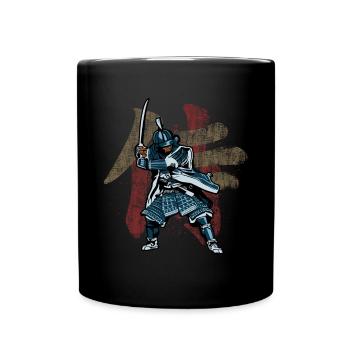 samouraï - Mug uni - noir - Devant