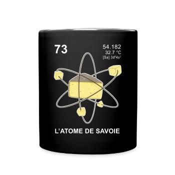 L'atome de Savoie - Mug uni - noir - Devant