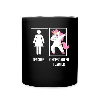 Kindergarten Teacher - Full Colour Mug - black - Front