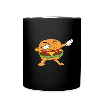 Hamburger - Mug uni - noir - Devant