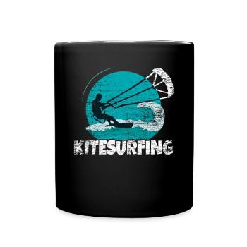Kitesurfing - Full Colour Mug - black - Front