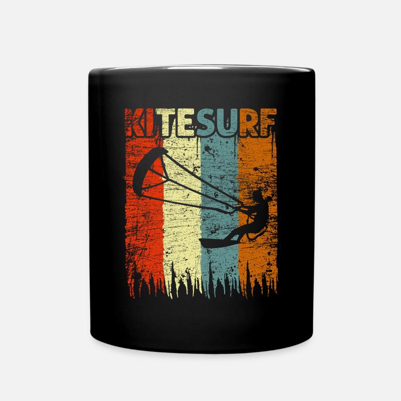 Kitesurf - Tasse einfarbig - Schwarz