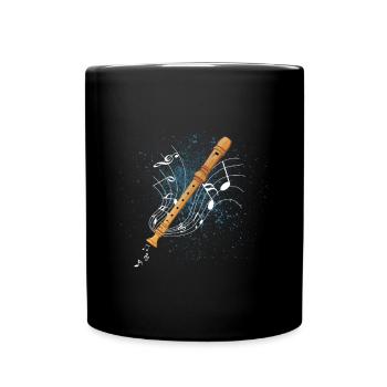 recorder - Full Colour Mug - black - Front