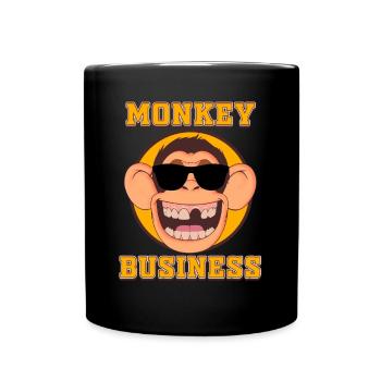 MONKEY Business - Full Colour Mug - black - Front