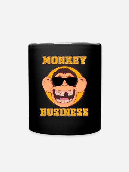 MONKEY Business - Tasse einfarbig - Schwarz