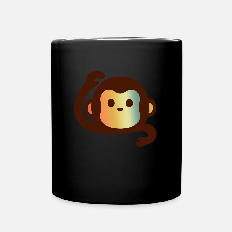 MONKEY MONKEY MONKEY MONKEY - Tasse einfarbig - Schwarz