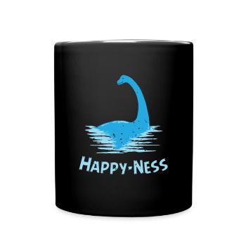 Scotland Monster of Loch Ness Happy-Ness - Full Colour Mug - black - Front