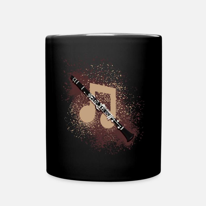 Klarinette - Tasse einfarbig - Schwarz