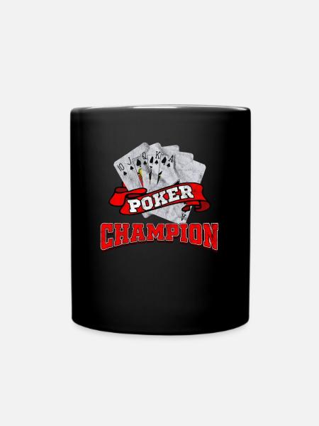 Poker CHAMPION - Tasse einfarbig - Schwarz