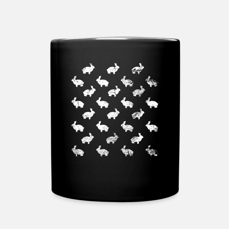 Kleine Kaninchen Widderzüchter Geschenk - Tasse einfarbig - Schwarz