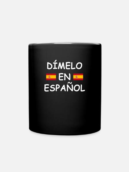 Dimelo en espanol professeur d'espagnol professeur d'espagnol - Mug uni - noir