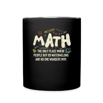 mathematics - Full Colour Mug - black - Front