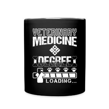 Veterinary Medicine Degree Loading - Tasse einfarbig - Schwarz - Vorne