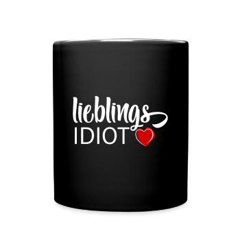 Favorite idiot - Full Colour Mug - black - Front