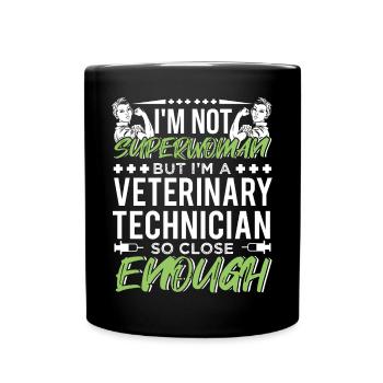 Vet Tech Veterinary Technician Job Title - Tasse einfarbig - Schwarz - Vorne