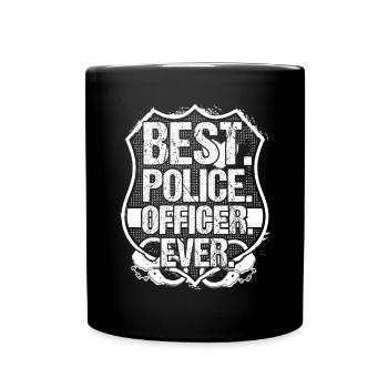 POLICE Officer Law Enforcement Cop - Mug uni - noir - Devant