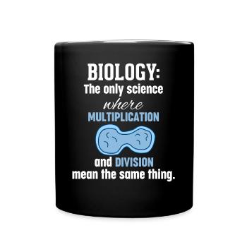 Biologist biology teacher pupil student gift - Full Colour Mug - black - Front