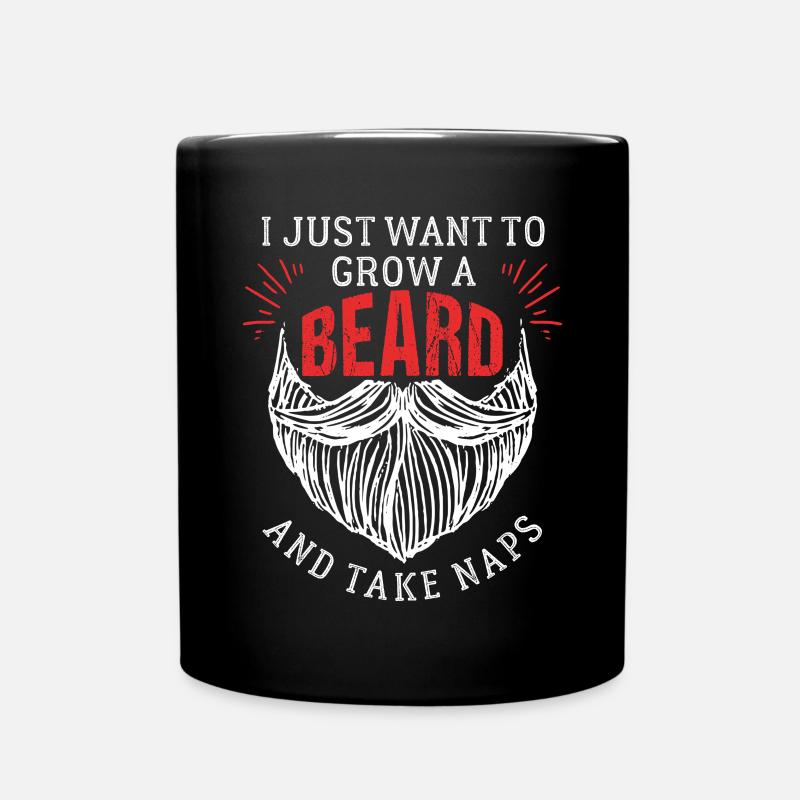 I Just Want To Grow A Beard Funny Gift - Mug uni - noir