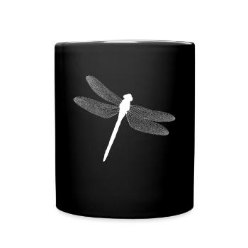 Libelle - Tasse einfarbig - Schwarz - Vorne