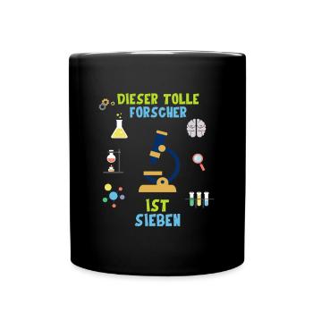DIESER TOLLE FORSCHER IST SIEBEN - Mug uni - noir - Devant