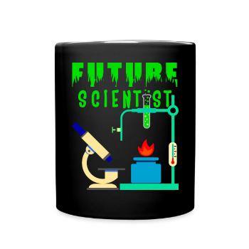 Future Scientist Labor Chemie - Tasse einfarbig - Schwarz - Vorne