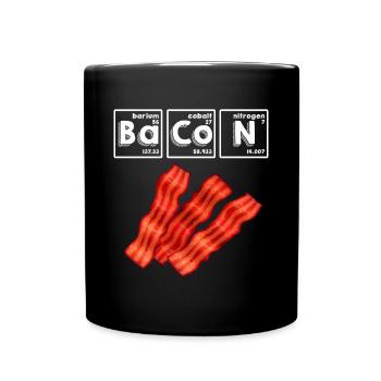 Bacon Science Periodic Table Chercheur scientifique - Mug uni - noir - Devant