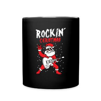 rocking christmas gift - Full Colour Mug - black - Front