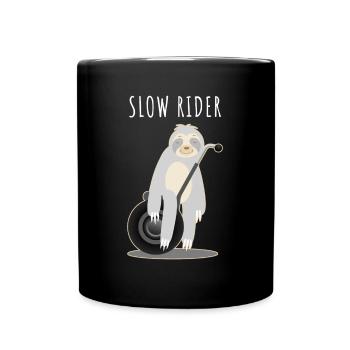 Paresseux Conduite Scooter Segway - Mug uni - noir - Devant