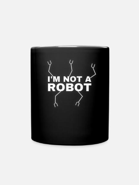Je ne suis pas un futur de la technologie robotique - Mug uni - noir
