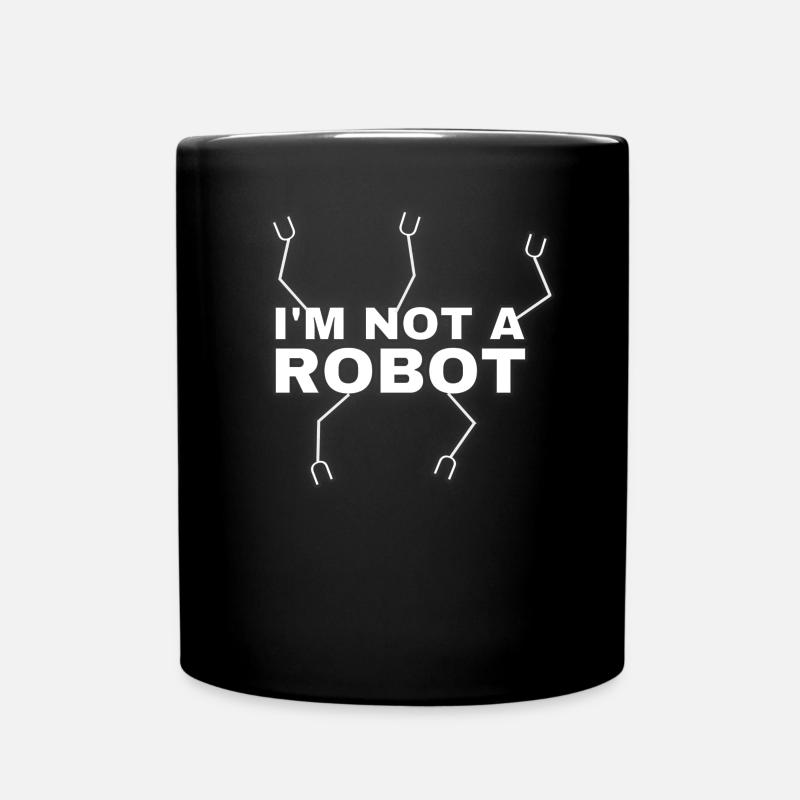 Je ne suis pas un futur de la technologie robotique - Mug uni - noir