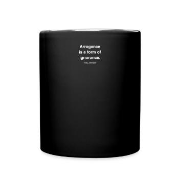 Le QG Arrogance est blanc ce22a654d6895ed56776894d - Mug uni - noir - Devant