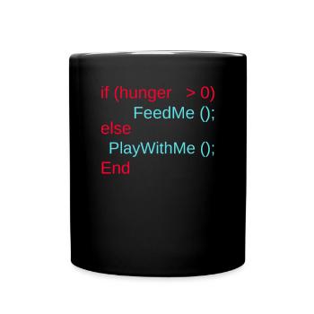 Lustiges Geschenk Programmierer Baby Kind Nerds - Tasse einfarbig - Schwarz - Vorne