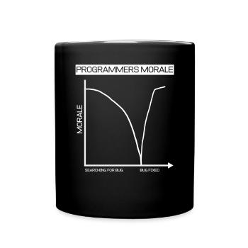 Diagramme d'ordinateur de programmeur de cadeau drôle - Mug uni - noir - Devant