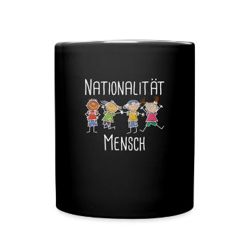 nationalité homme - Anti-Racisme - Diversité - Mug uni - noir - Devant