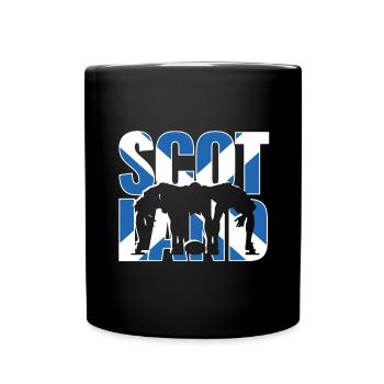 Scotland Rugby 2019 Fans Kit for Scottish - Full Colour Mug - black - Front