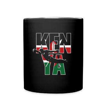 Kenya Rugby 2019 Fans Kit for Kenyan Supporters, - Full Colour Mug - black - Front