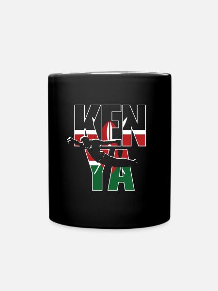 Kenia Rugby 2019 Fans Kit für kenianische Fans, - Tasse einfarbig - Schwarz