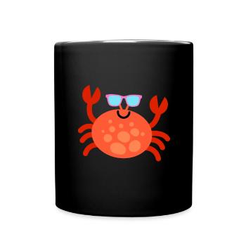 FUNNY CRAB - Mug uni - noir - Devant