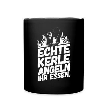 Fishing Fishing Funny Sayings Real Guys - Full Colour Mug - black - Front