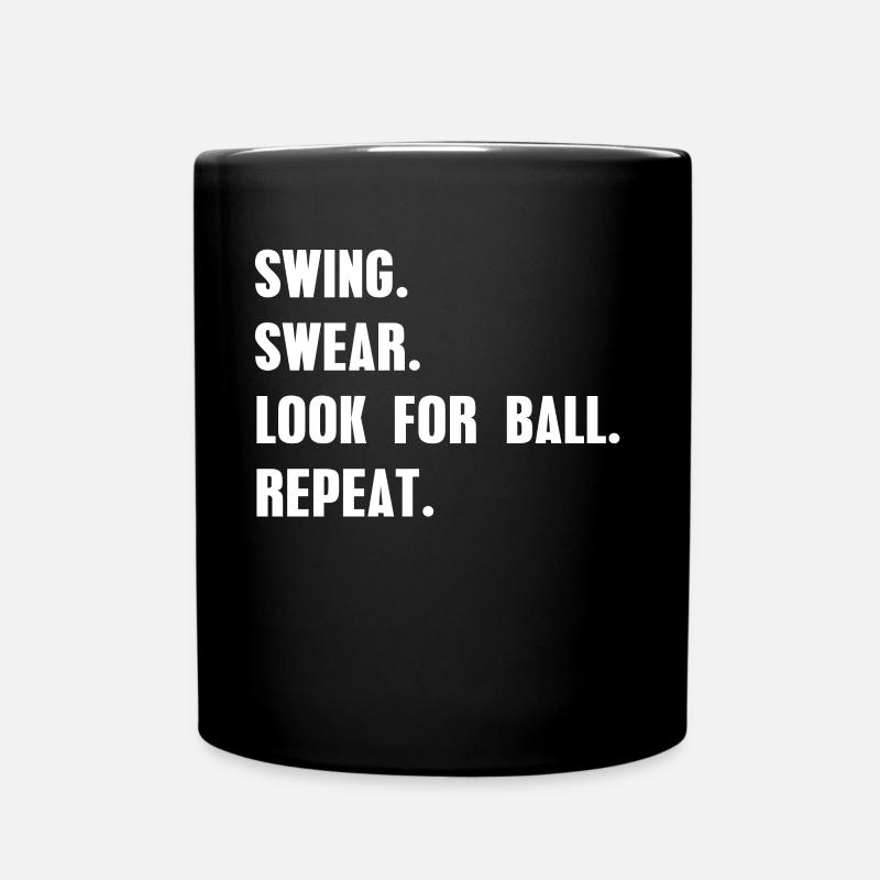 Golf Golfer - Tasse einfarbig - Schwarz