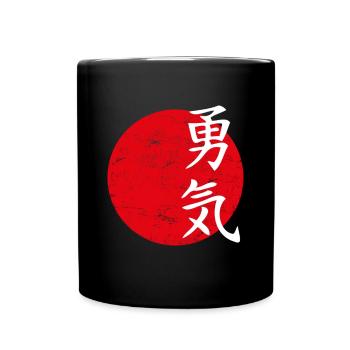 Bravery courage Japan culture of Japan - Full Colour Mug - black - Front