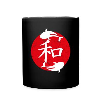 Peace Harmony Japan Culture of Japan - Full Colour Mug - black - Front