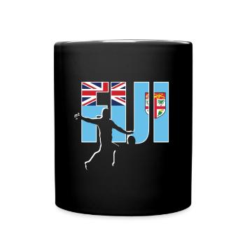 Kit de ventilateurs Fiji Rugby 2019 pour les supporters fidjiens, - Mug uni - noir - Devant