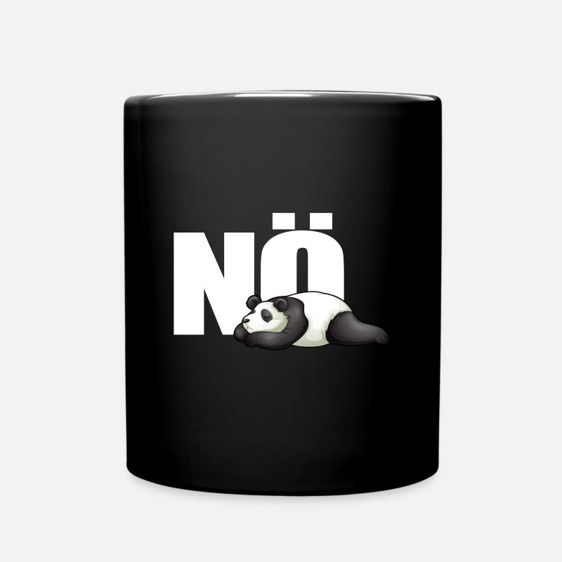 NÖ - PANDA - Tasse einfarbig - Schwarz