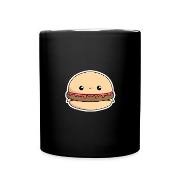 Burger - Mug uni - noir - Devant