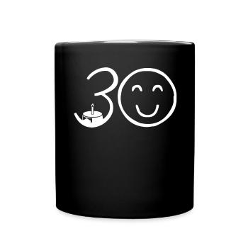 30th Birthday - Full Colour Mug - black - Front