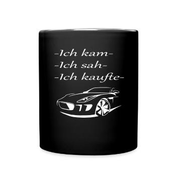 Käufer Kaufen Auto - Tasse einfarbig - Schwarz - Vorne