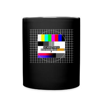 Test image broadcast break 80s 90s party costume - Full Colour Mug - black - Front